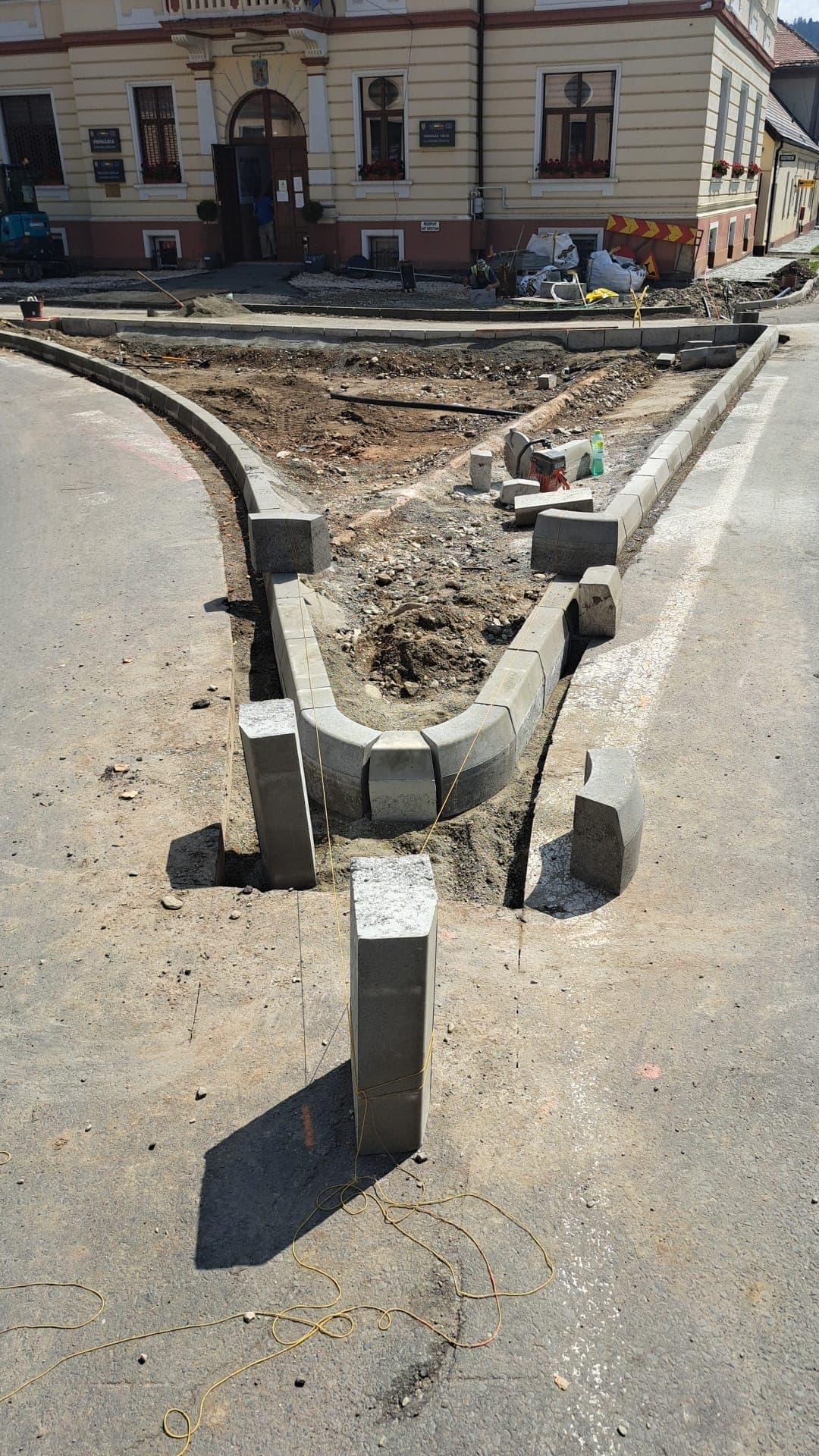 Cristian - Landscaping on Libertatii Street — road and sidewalk construction project delivered by Alpebocom